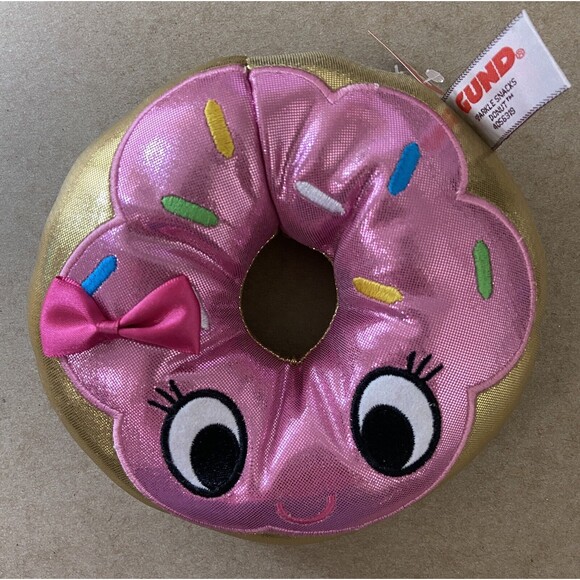 Gund Sparkle Snacks Donut 3" 4056326 11 inches Round Plush - Picture 5 of 5